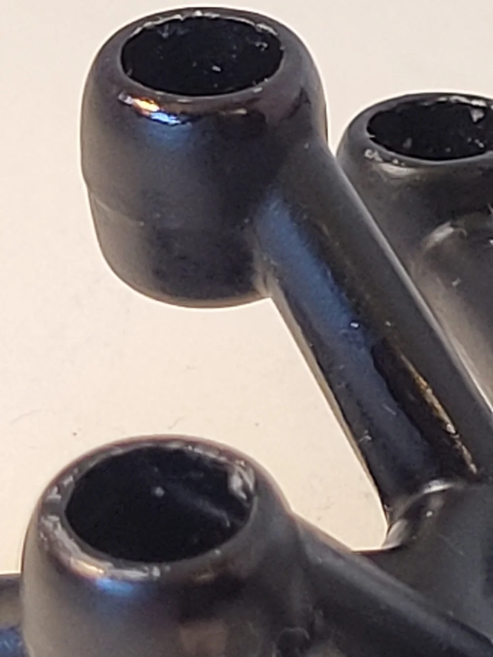 Black MCM 1960S 10pt Atomic Star Tiny Taper Candle Holder